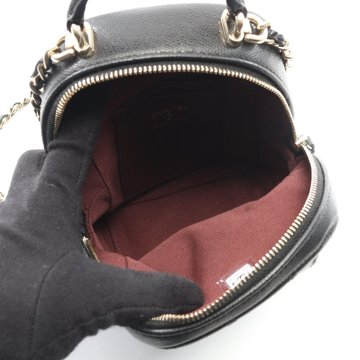 CHANEL Matelassé Caviar Skin Backpack