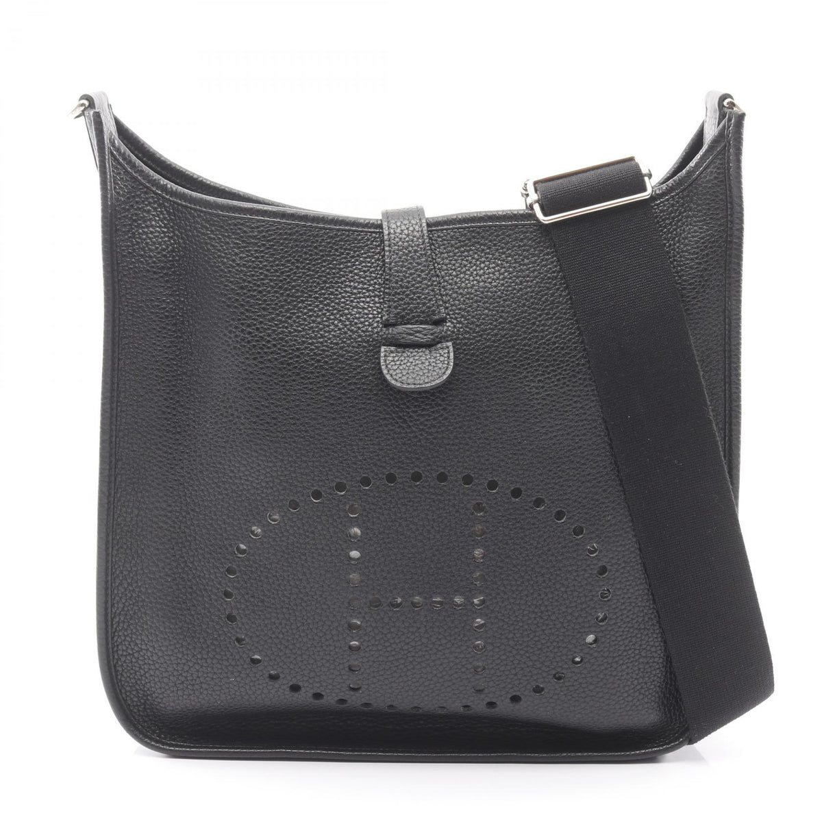 HERMES Evelyne 3 GM Taurillon Bag Black