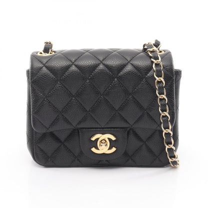 CHANEL Mini Matelasse Calfskin Bag, Black