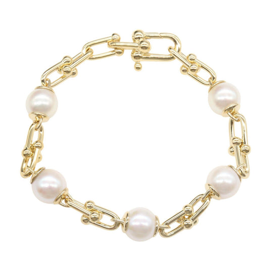 TIFFANY&CO Hardware Link Pearl Bracelet