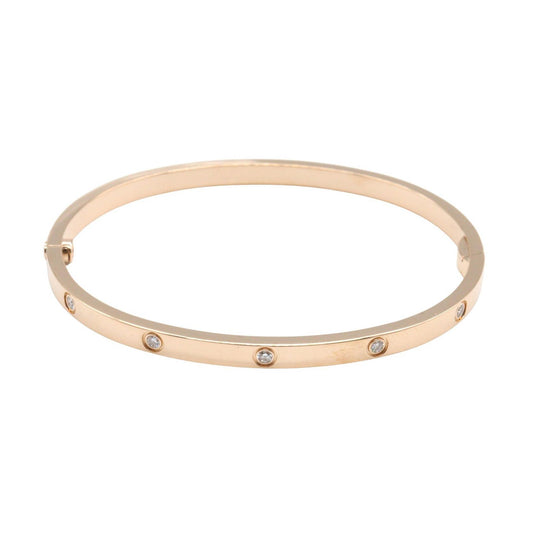 CARTIER Love Bracelet Small 10-Diamond K18PG Size 16
