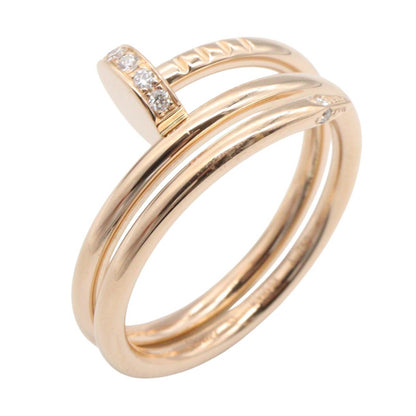 CARTIER Juste un Clou Double Diamond Ring Size JP 11.5