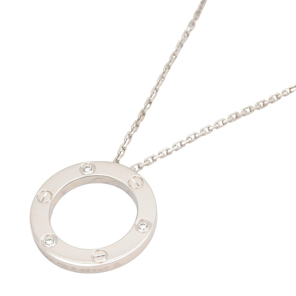 CARTIER Love Circle Necklace K18WG