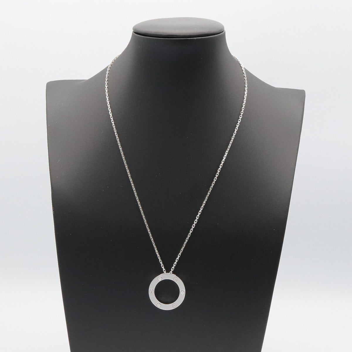 CARTIER Love Circle Necklace K18WG