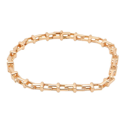 TIFFANY&CO T Narrow 18K Pink Gold Bracelet