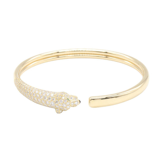CARTIER Panthere Emerald Diamond Onyx YG Bracelet Size 15