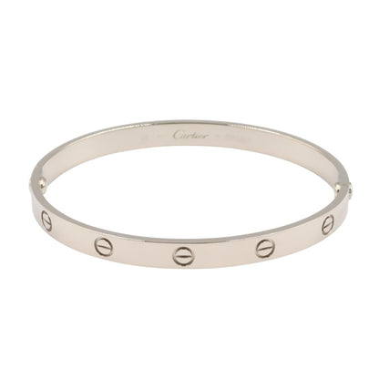 CARTIER 18K White Gold Love Bracelet Size 20