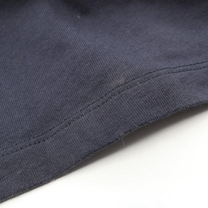 MONCLER Logo Embroidered Cotton Long Sleeve T-Shirt Navy Size L