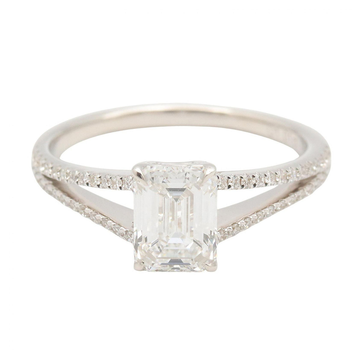 JEWELRY Diamond K18 White Gold Ring Size JP 11