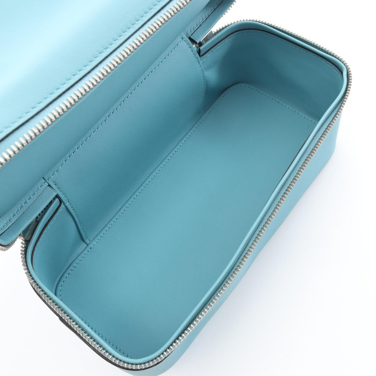 HERMES Bolide Secret Veau Handbag Blue