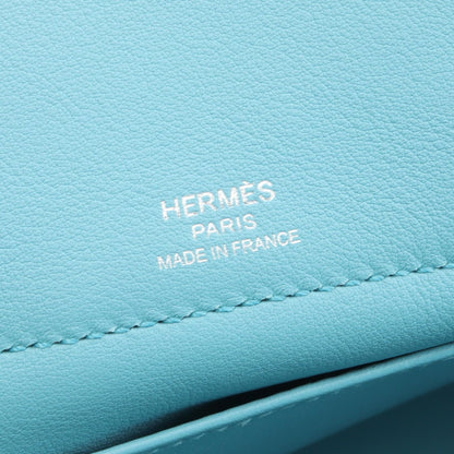 HERMES Bolide Secret Veau Handbag Blue