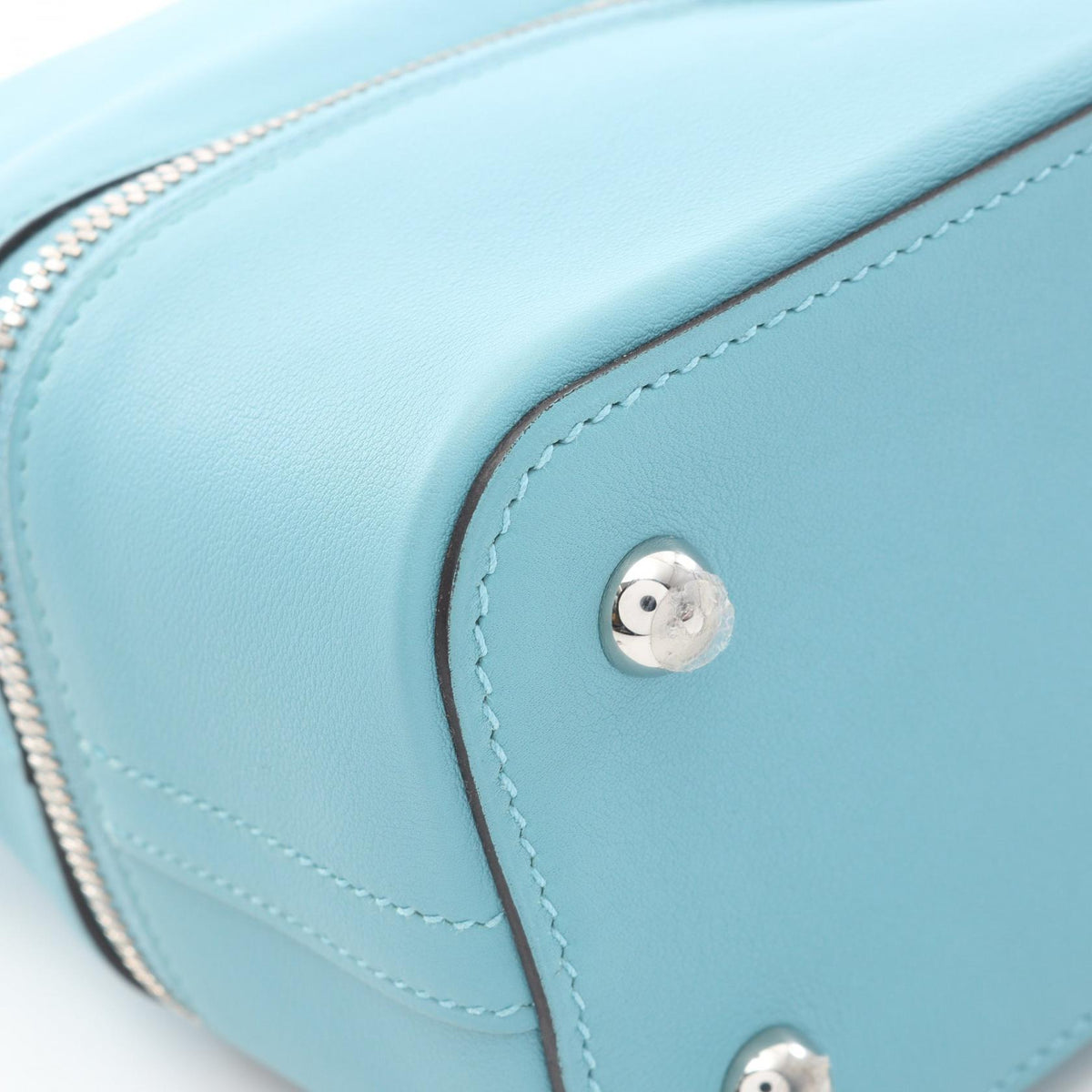 HERMES Bolide Secret Veau Handbag Blue