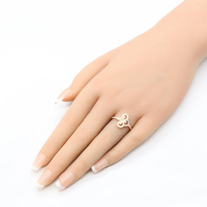 TIFFANY&CO Fleur-de-lis Diamond K18PG Ring Size JP 12