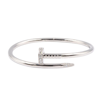 CARTIER Juste un Clou Diamond K18WG Bracelet Size 16