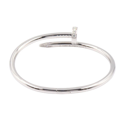 CARTIER Juste un Clou Diamond K18WG Bracelet Size 16