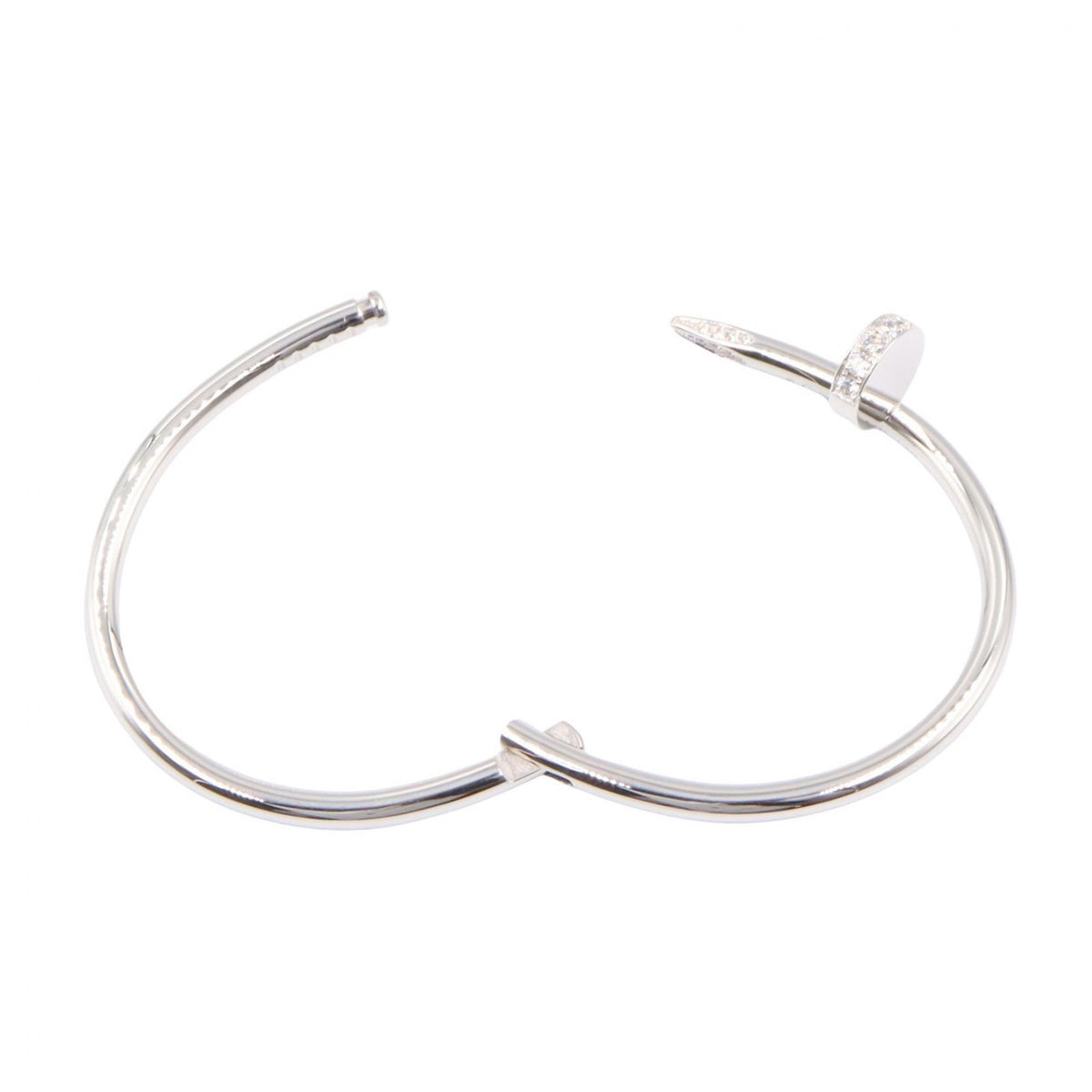 CARTIER Juste un Clou Diamond K18WG Bracelet Size 16