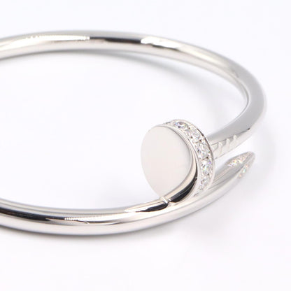 CARTIER Juste un Clou Diamond K18WG Bracelet Size 16