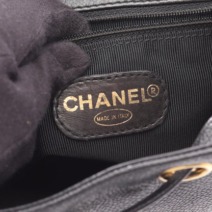 CHANEL Triple Coco Mark Backpack Black
