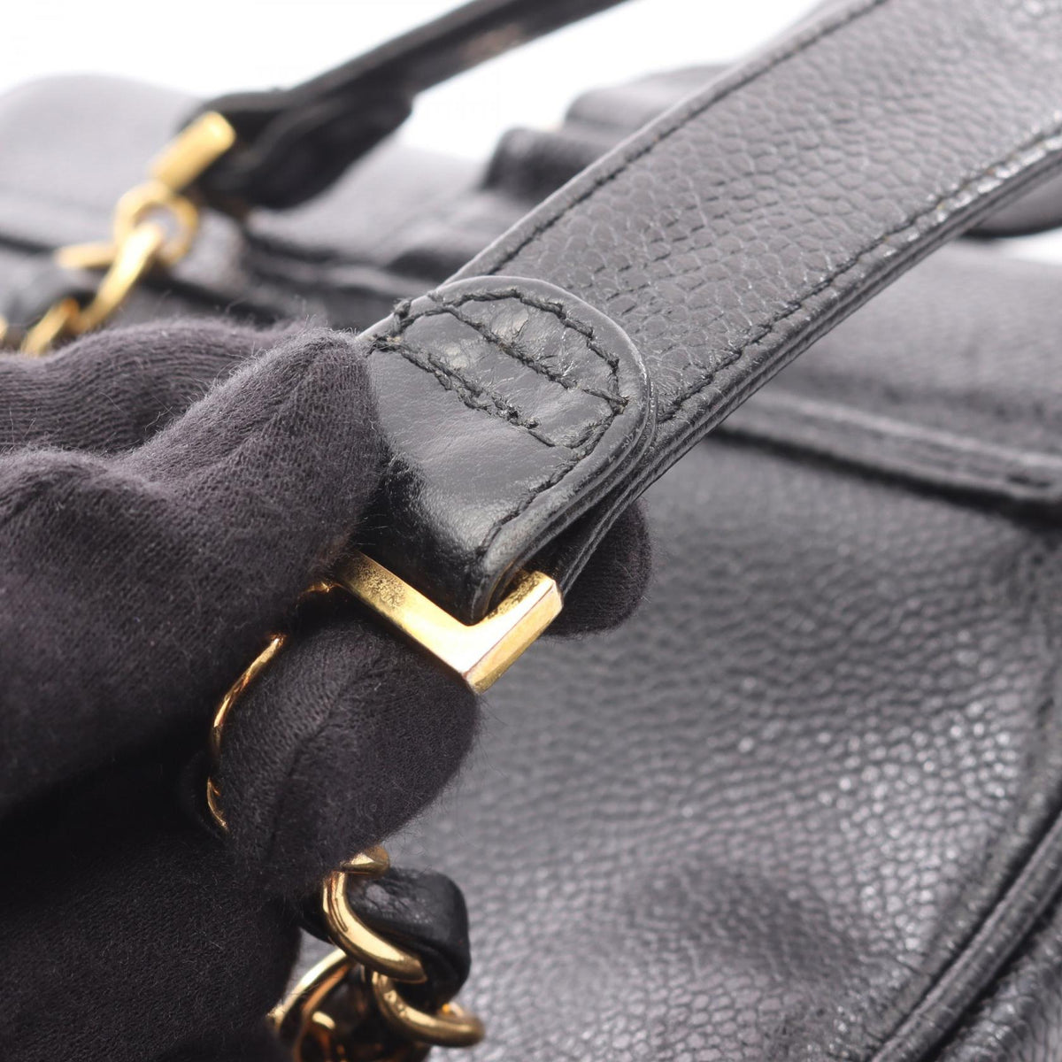 CHANEL Triple Coco Mark Backpack Black