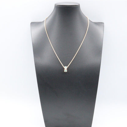 BVLGARI Serpenti Malachite Diamond 18K PG Necklace