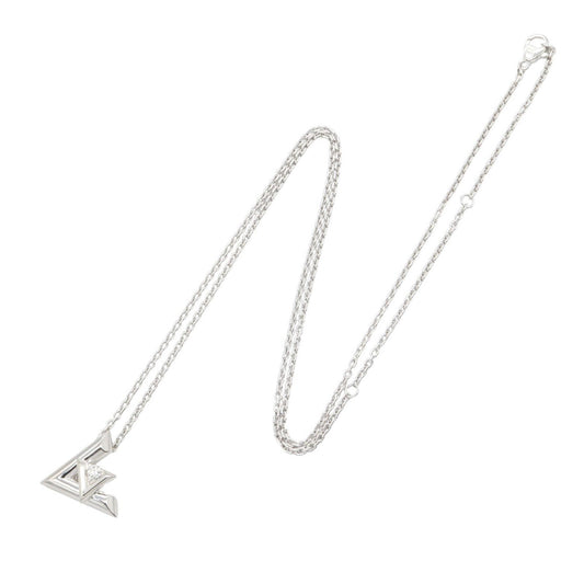 LOUIS VUITTON K18WG Pandantif Volt One GM Diamond Necklace