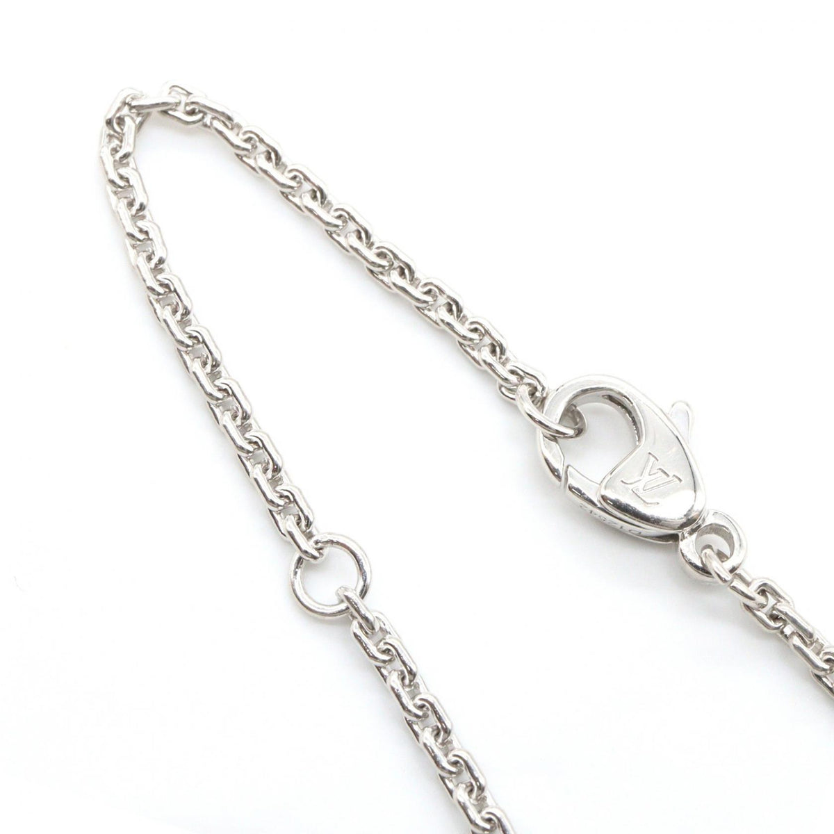 LOUIS VUITTON K18WG Pandantif Volt One GM Diamond Necklace