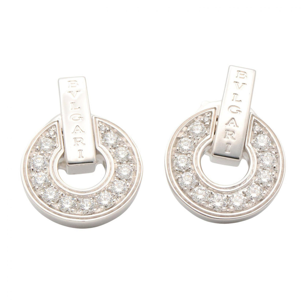 BVLGARI Bvlgari K18WG Diamond Earrings