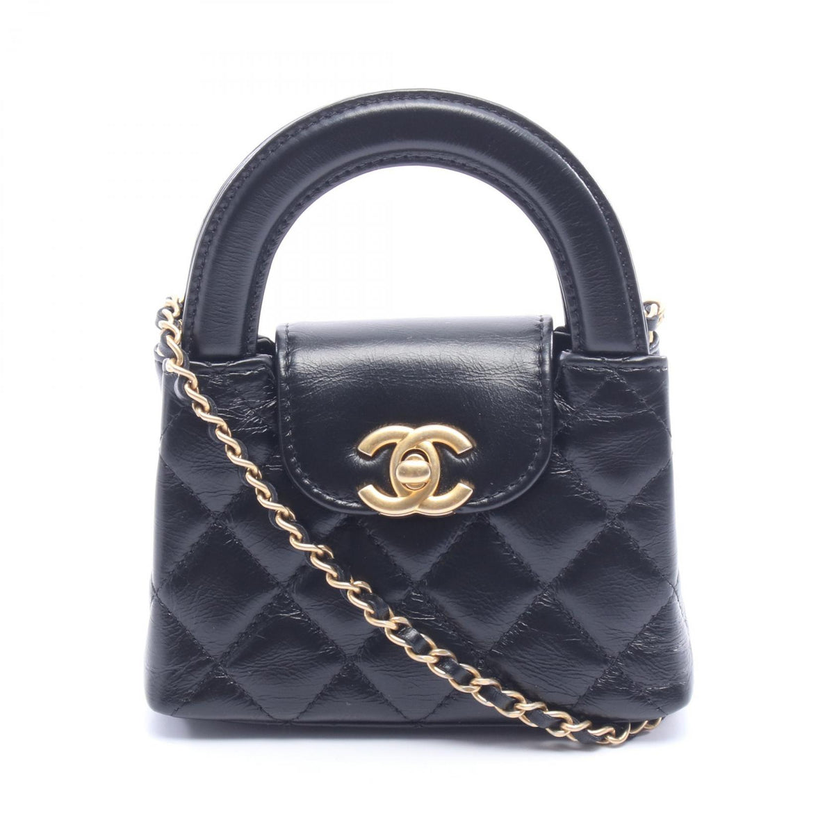 CHANEL Matelasse Lambskin Bag Black