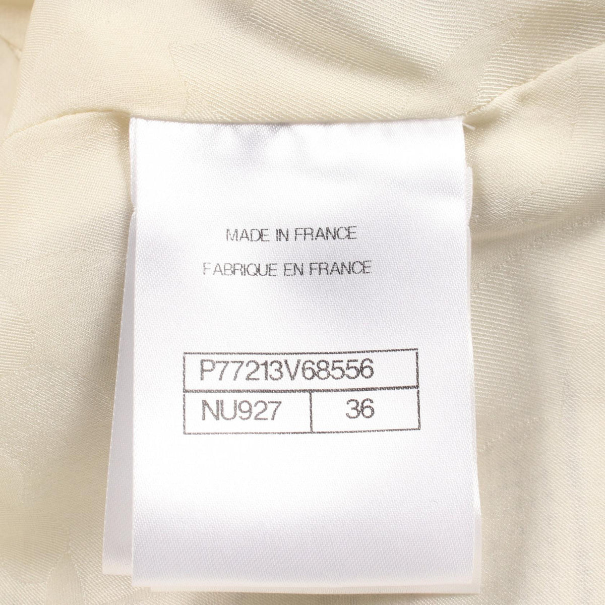 CHANEL Coco Mark Button White Nylon Cotton Jacket Size 36