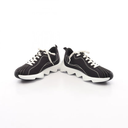 HERMES Envol Suede Fabric Sneakers Black Size EU 40