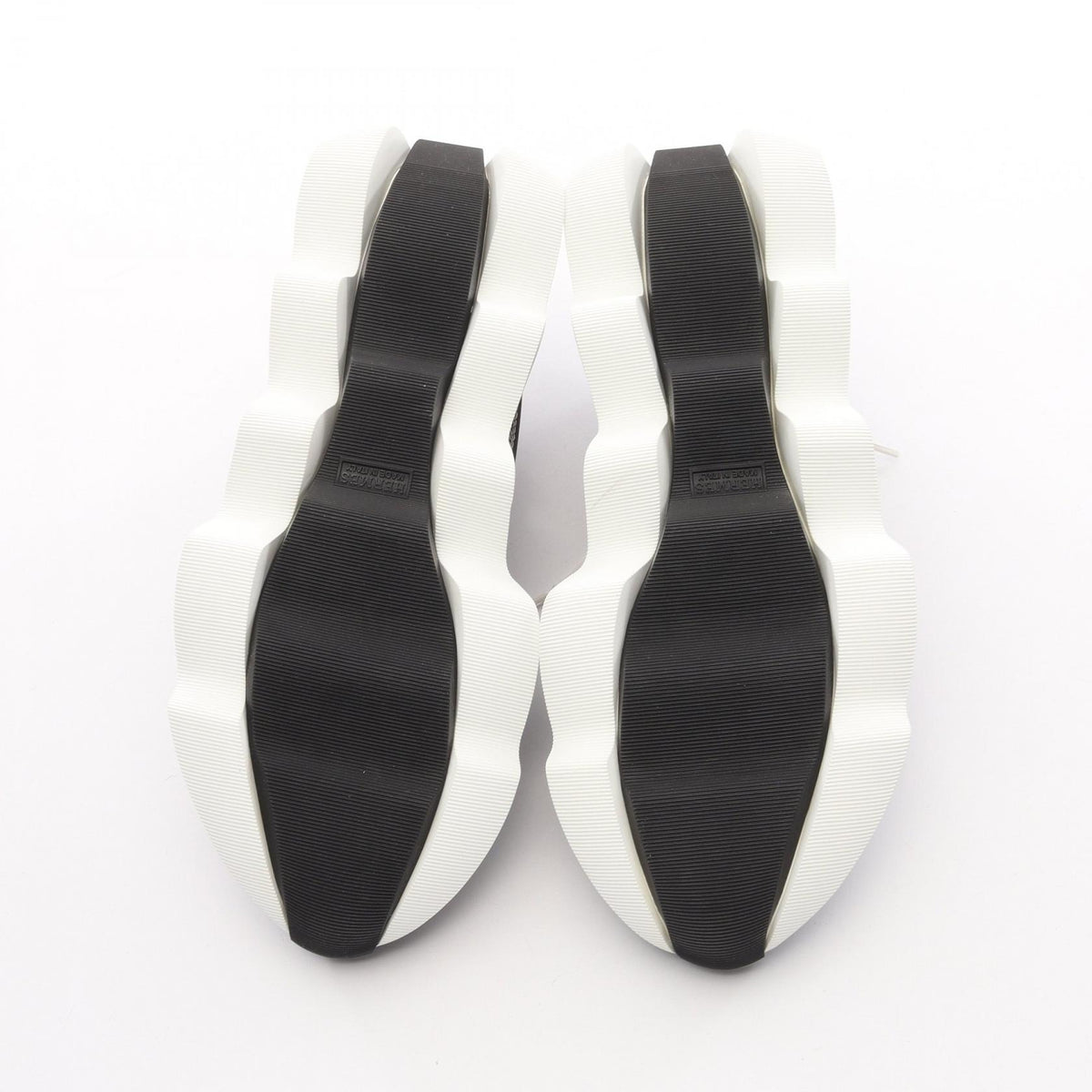 HERMES Envol Suede Fabric Sneakers Black Size EU 40
