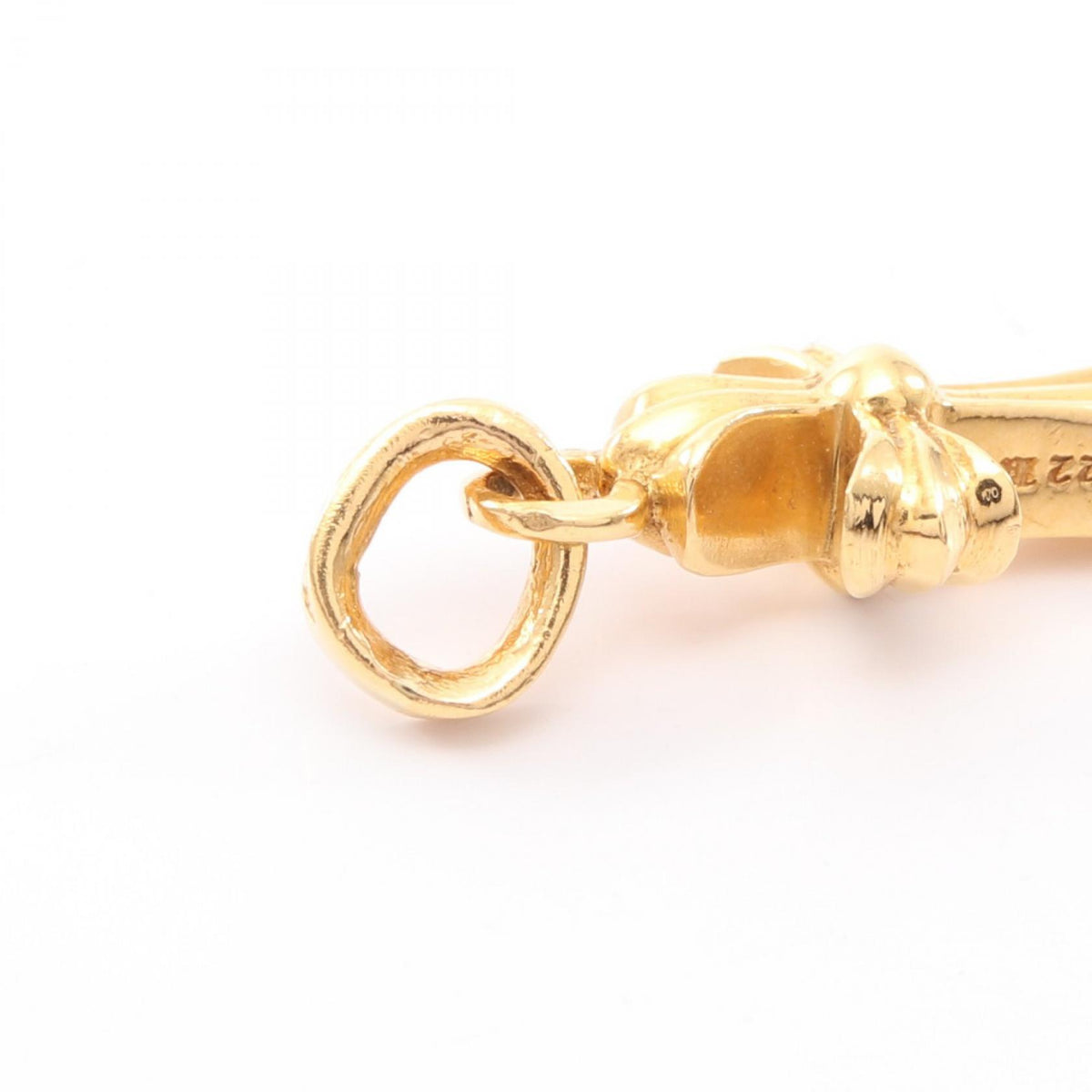 CHROME HEARTS 22K CH Cross Baby Fat Pendant