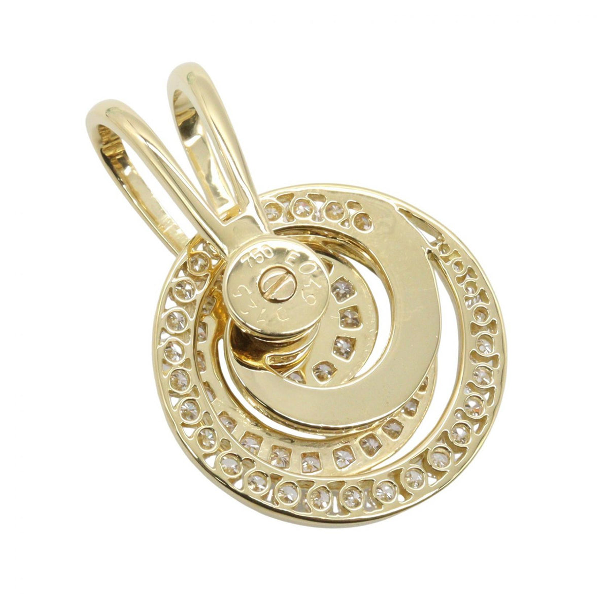 JEWELRY K18 Yellow Gold Diamond Pendant