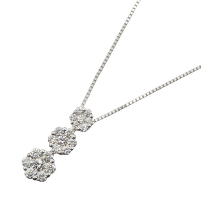 JEWELRY K18WG Diamond Necklace