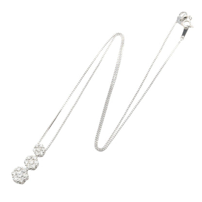 JEWELRY K18WG Diamond Necklace