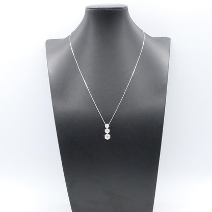 JEWELRY K18WG Diamond Necklace