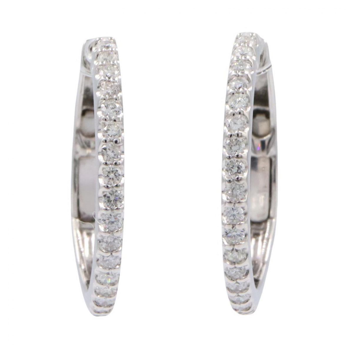 JEWELRY K18WG Diamond Earrings