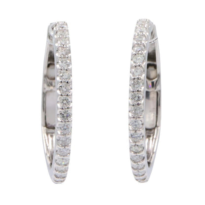 JEWELRY K18WG Diamond Earrings