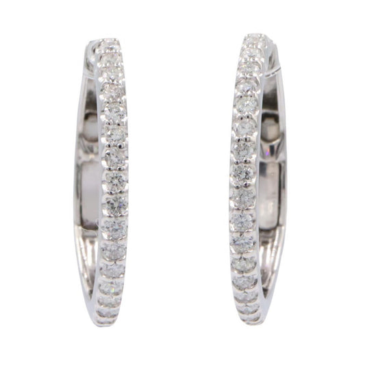 JEWELRY K18WG Diamond Earrings