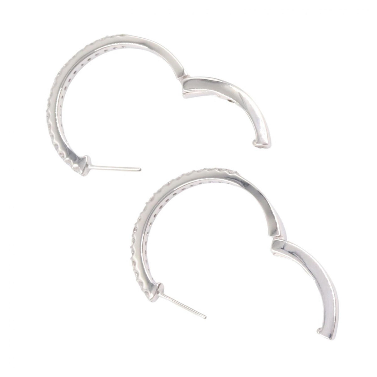 JEWELRY K18WG Diamond Earrings