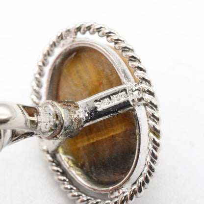 JEWELRY Tiger Eye SV925 Cufflinks Silver