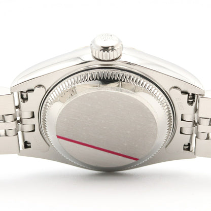 ROLEX Datejust K18 WG SS Watch Baton Black