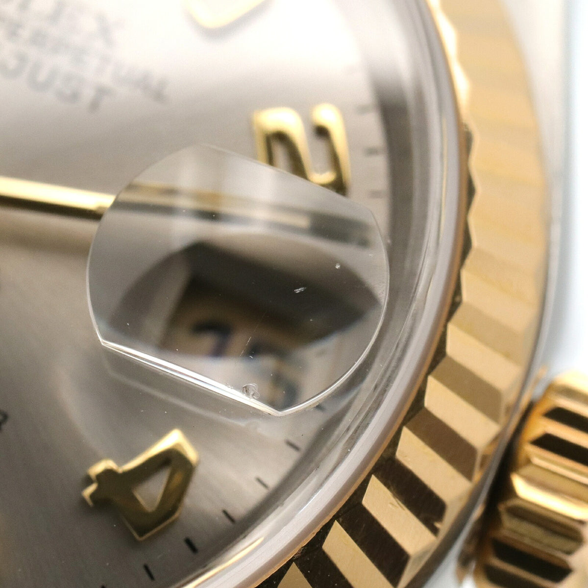 ROLEX Datejust K18 YG SS Watch Arabic Dial