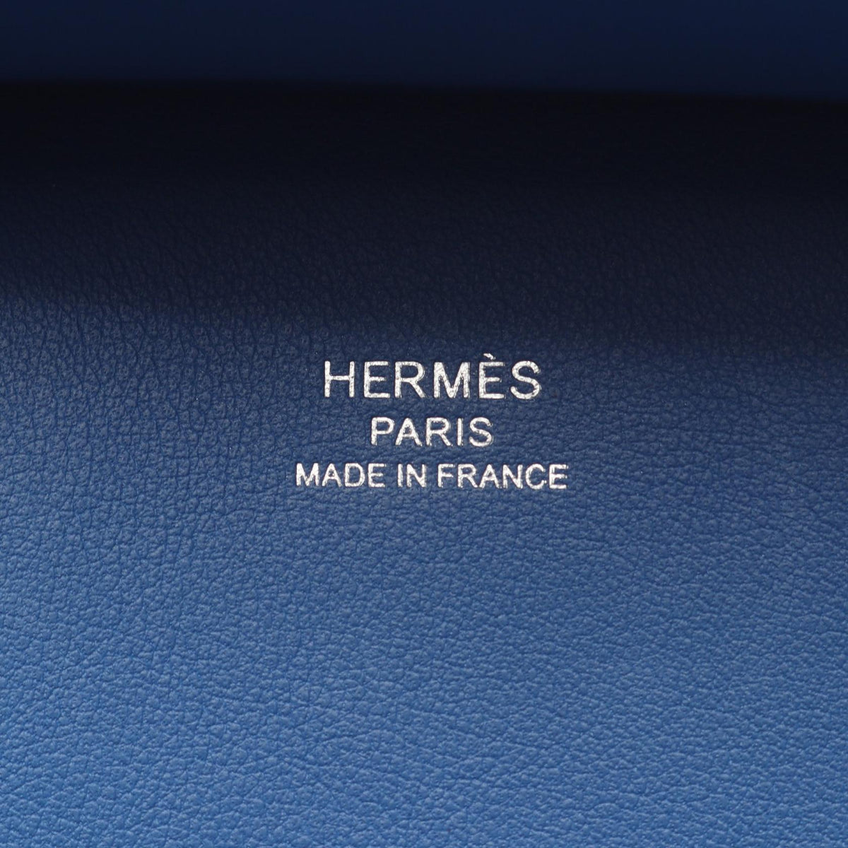 HERMES Jypsiere Mini Veau Swift Bag, Blue