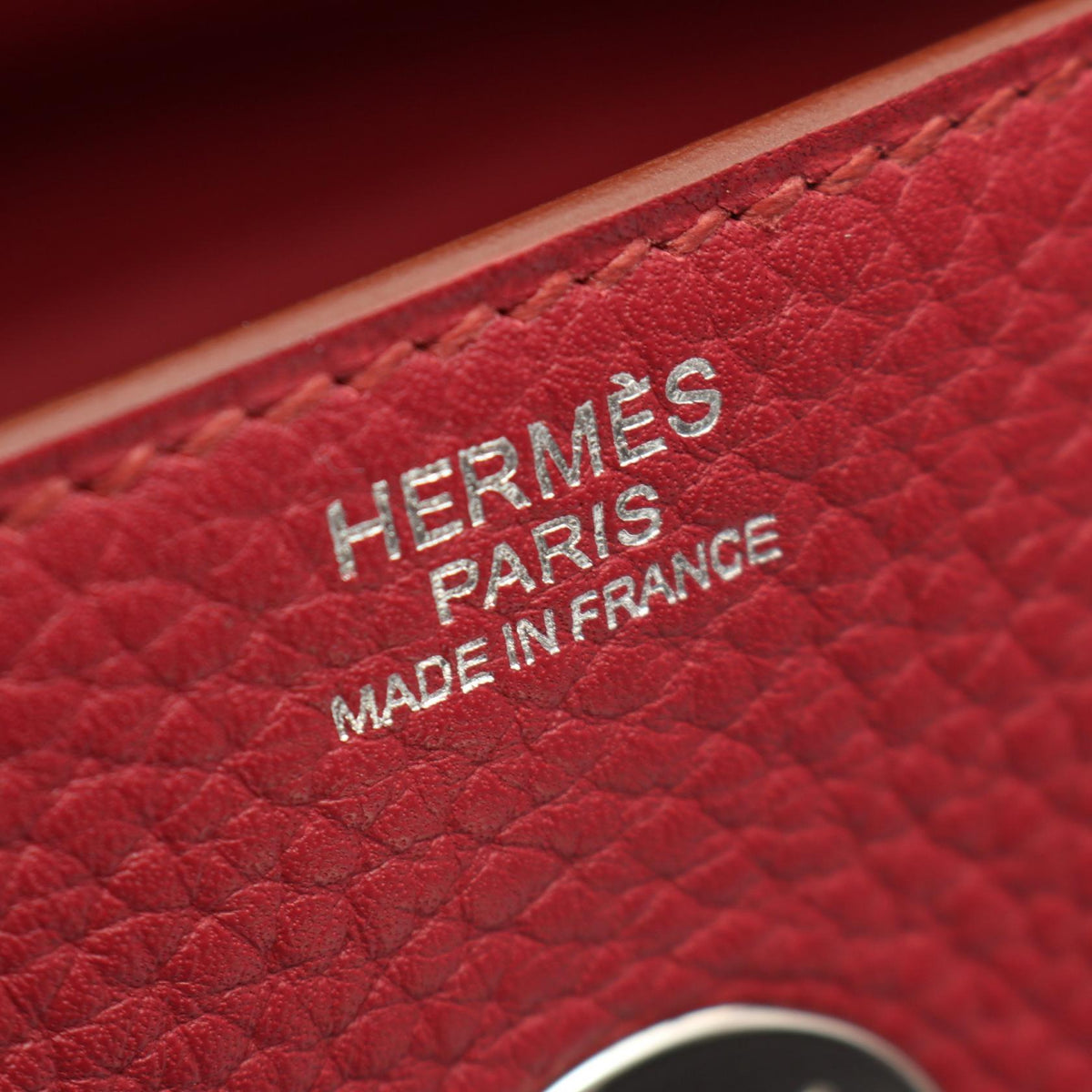 HERMES Lindy 30 Ruby Clemence Bag SPHW