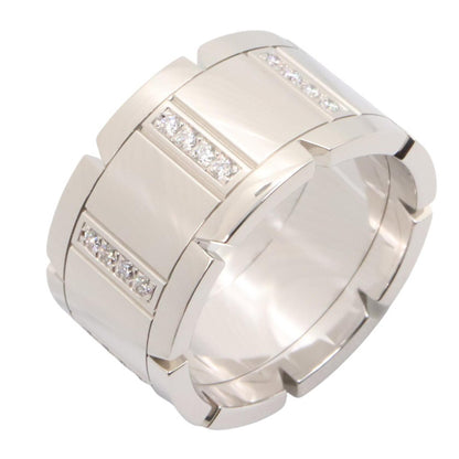 CARTIER Tank Française LM K18WG Diamond Ring Size JP 19