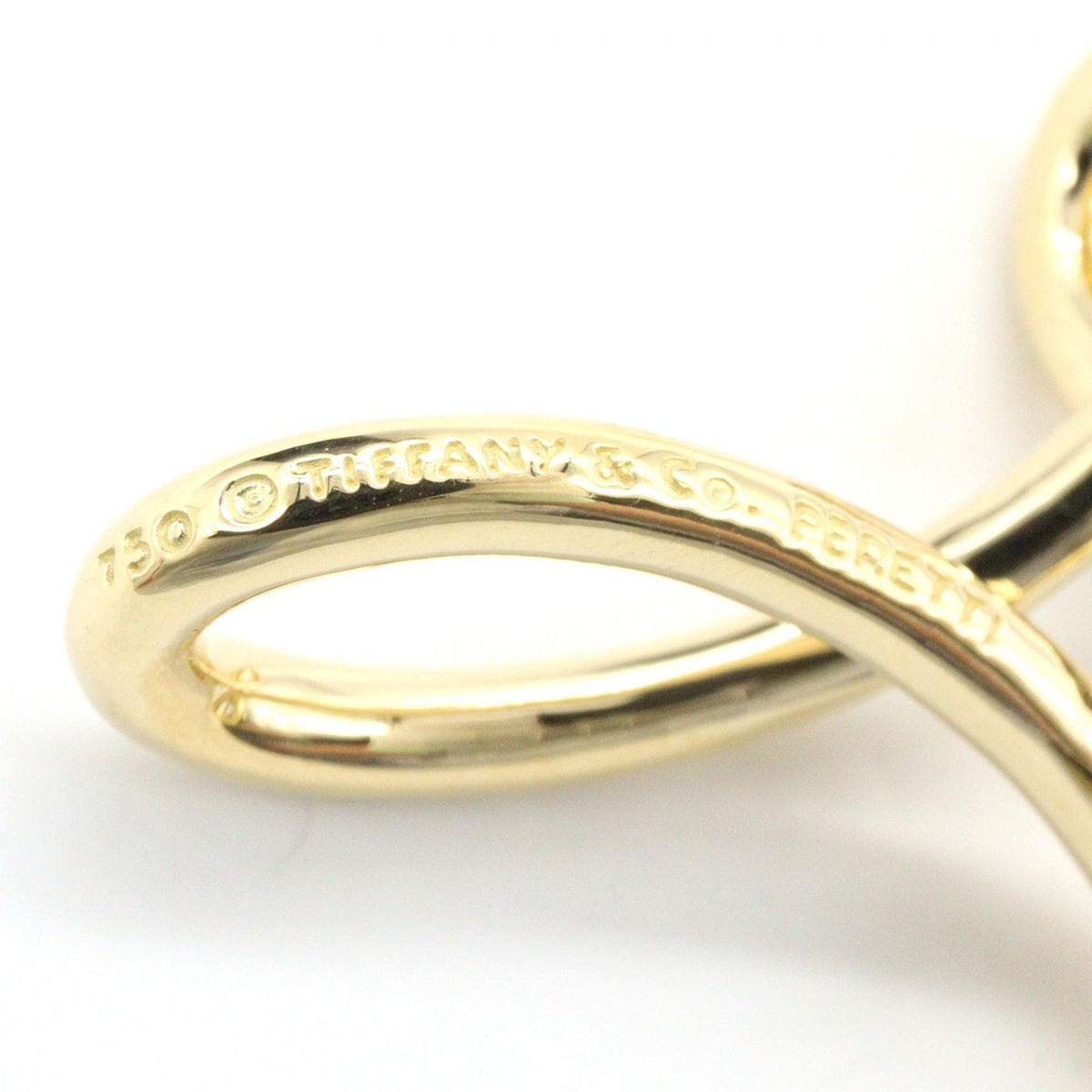 TIFFANY&CO Open Cross K18 Gold Necklace