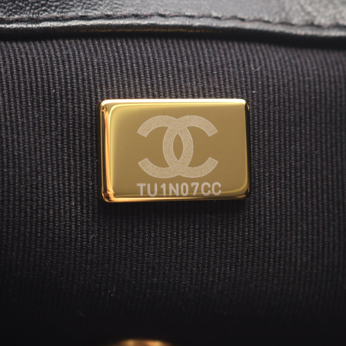 CHANEL CHANEL 19 Lambskin Backpack Black