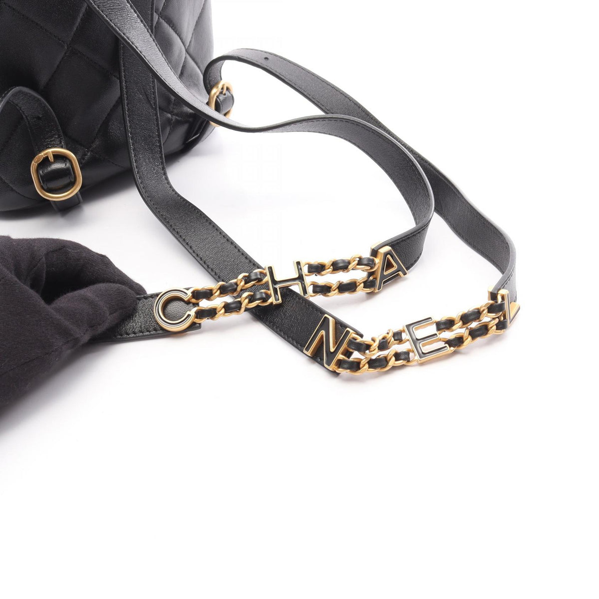 CHANEL CHANEL 19 Lambskin Backpack Black