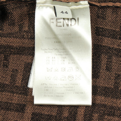 FENDI Zucchino Crewneck Sweater Rayon Brown Size 44